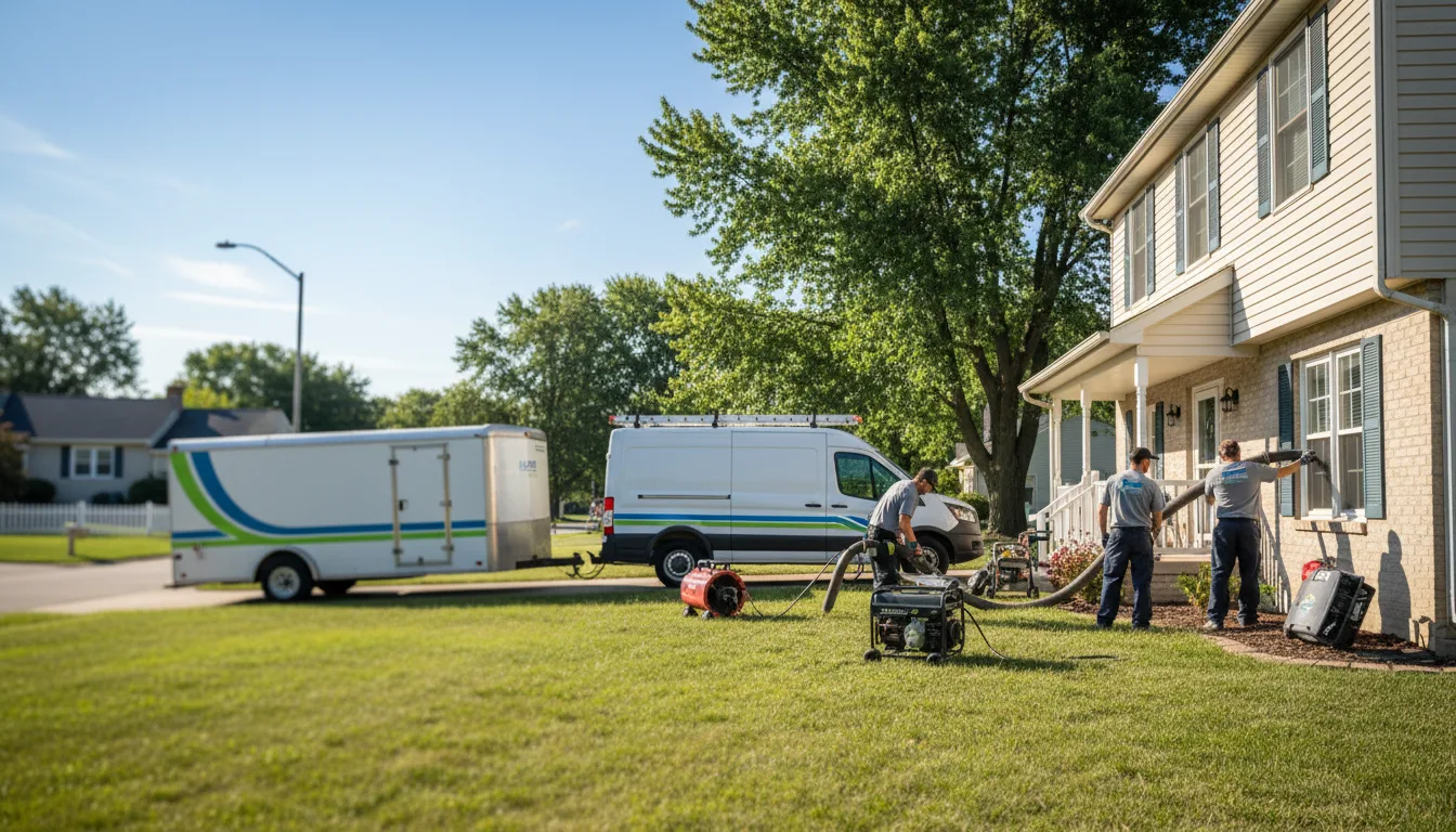 Flooded Basement Restoration And Cleanup With Repair in Shabbona, IL near me